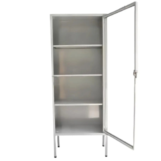 Vitrina Clínica con 4 Repisas y 1 Puerta de Vidrio